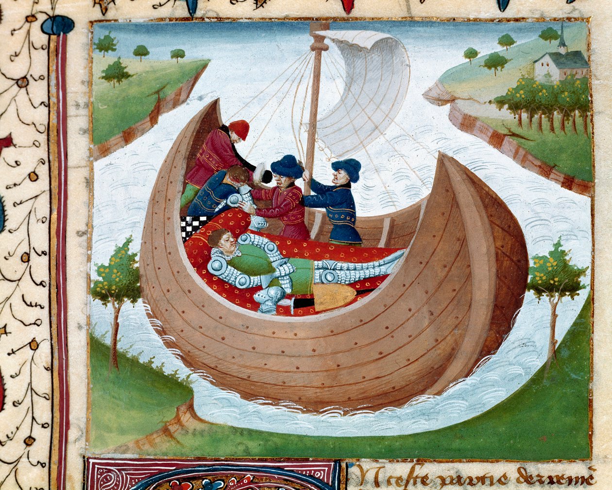Funeral at Sea. Miniature taken from 