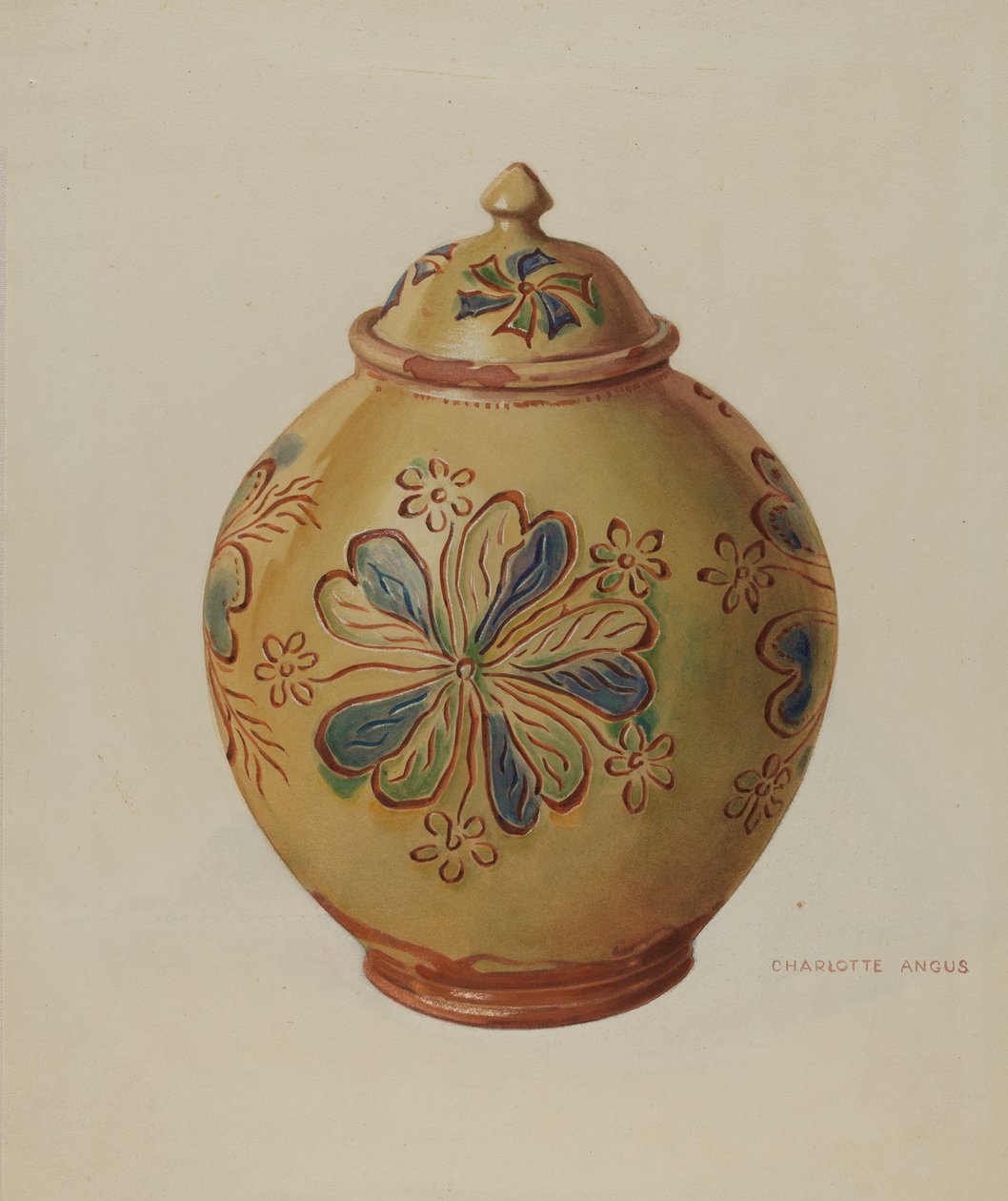 Jar with Cover by Charlotte Angus