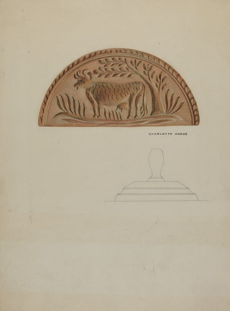 Pennsylvania German Butter Mold by Charlotte Angus