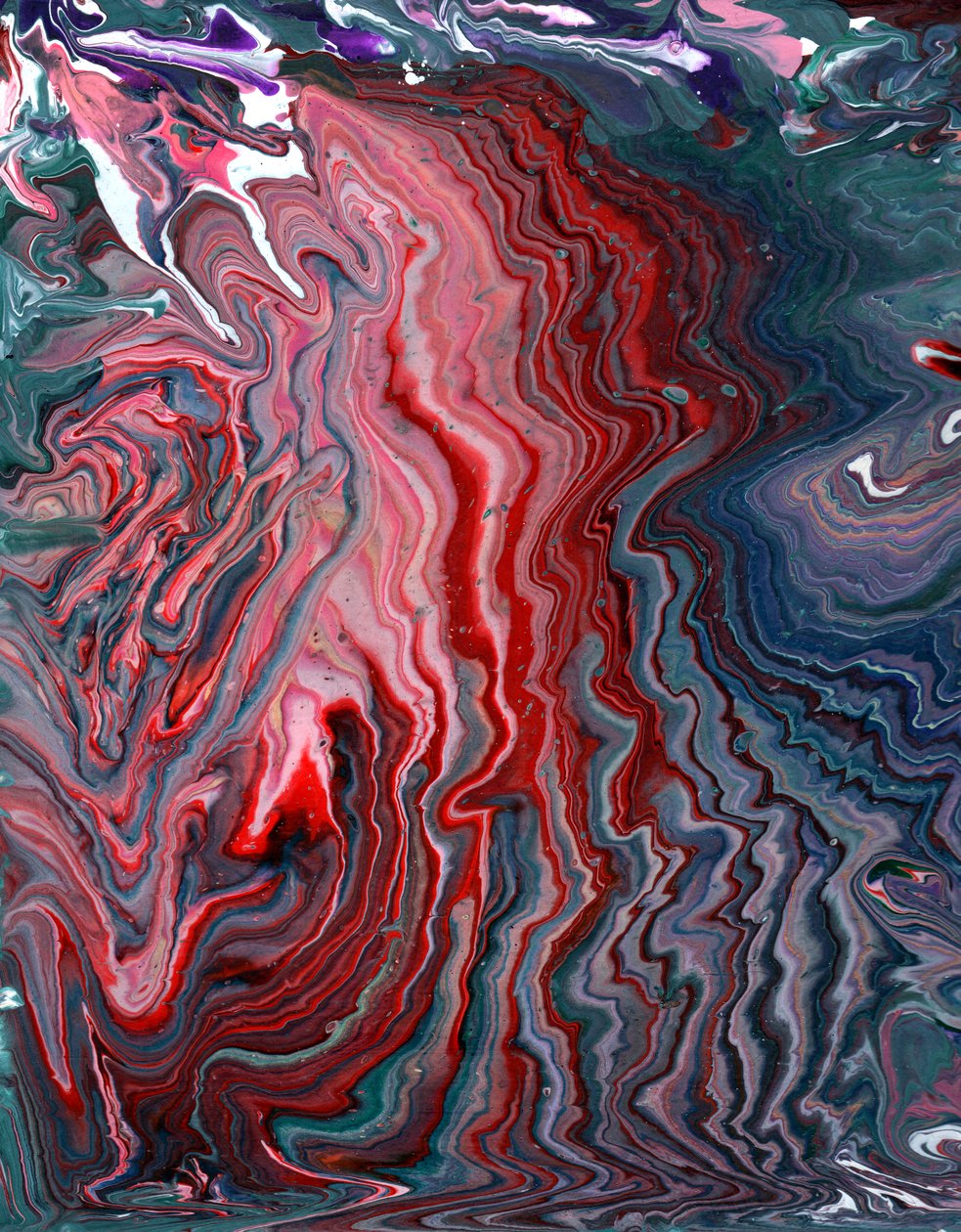 Acrylic Pouring, 2020 by Charlotte Orr