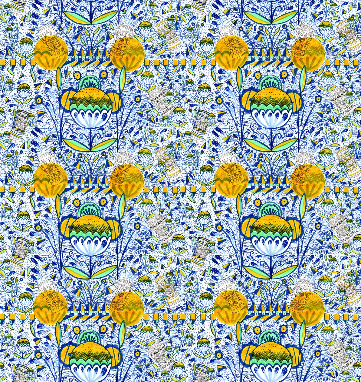 Ashmolean Museum Pattern Design, 2020 by Charlotte Orr