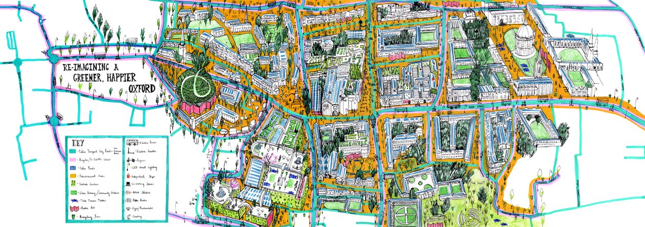 Map of Oxford, 2021 by Charlotte Orr