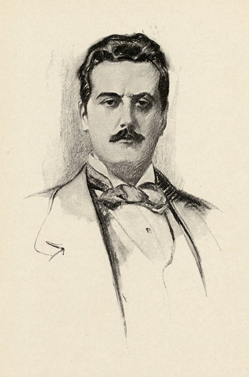 Giacomo Puccini Illustration from 