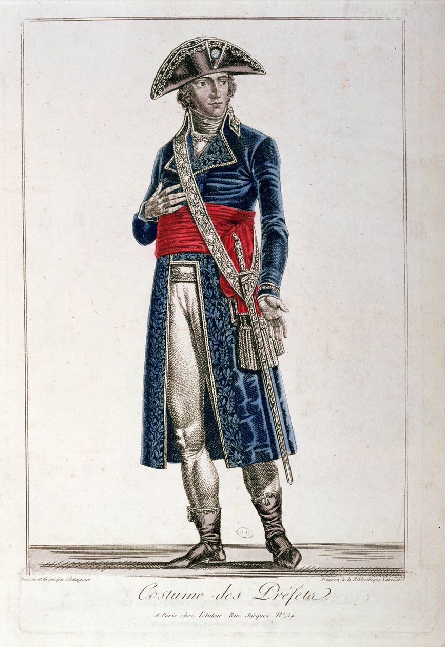 Costume of a Prefect During the Period of the Consulate of the First Republic by Chataignier