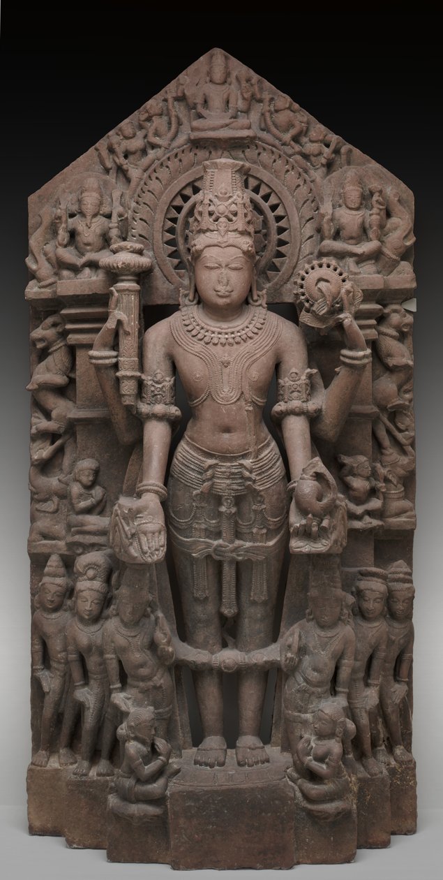 Vishnu and Attendants by Chaulukya dynasty (c.940 1244) Indian school