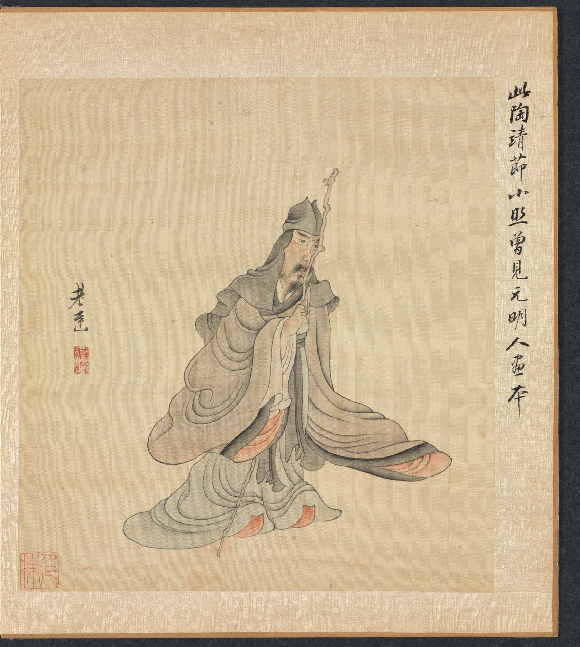 Paintings After Ancient Masters: Portrait of Tao Yuanming, 1598-1652 by Chen Hongshou