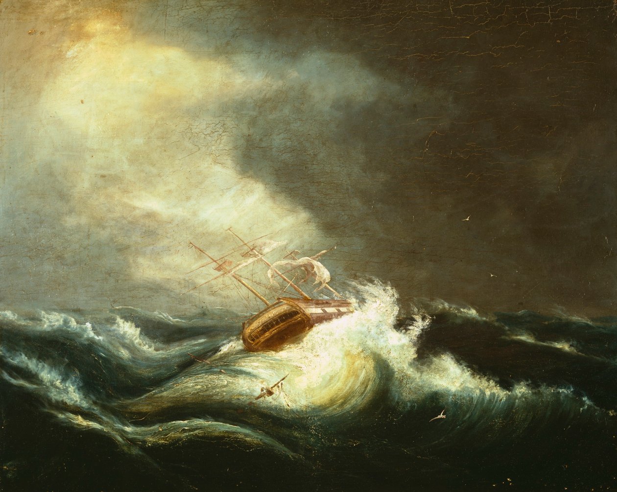 Ship in Storm by Chester Harding