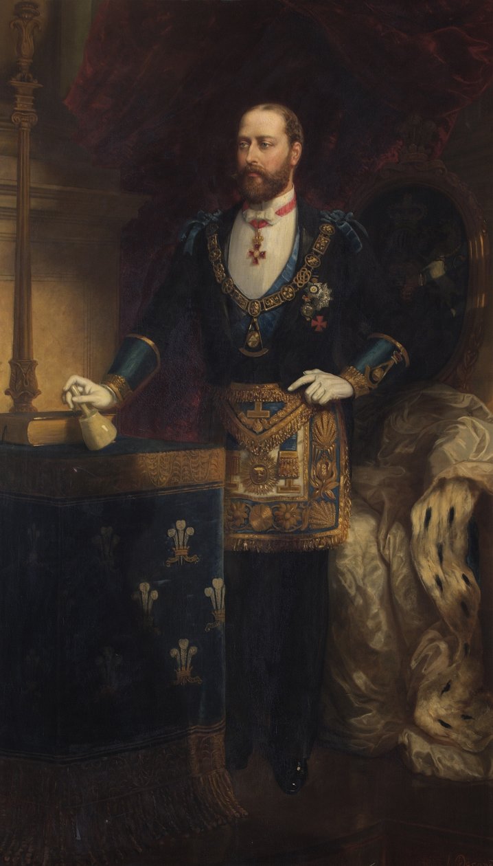 Albert Edward, Prince of Wales as Grand Master, 1885 by Chevalier Louis William Desanges