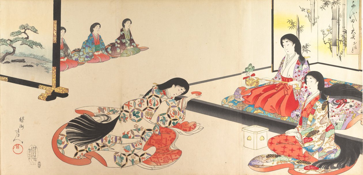 Chiyoda Castle Album of Women by Chikanobu Yoshu
