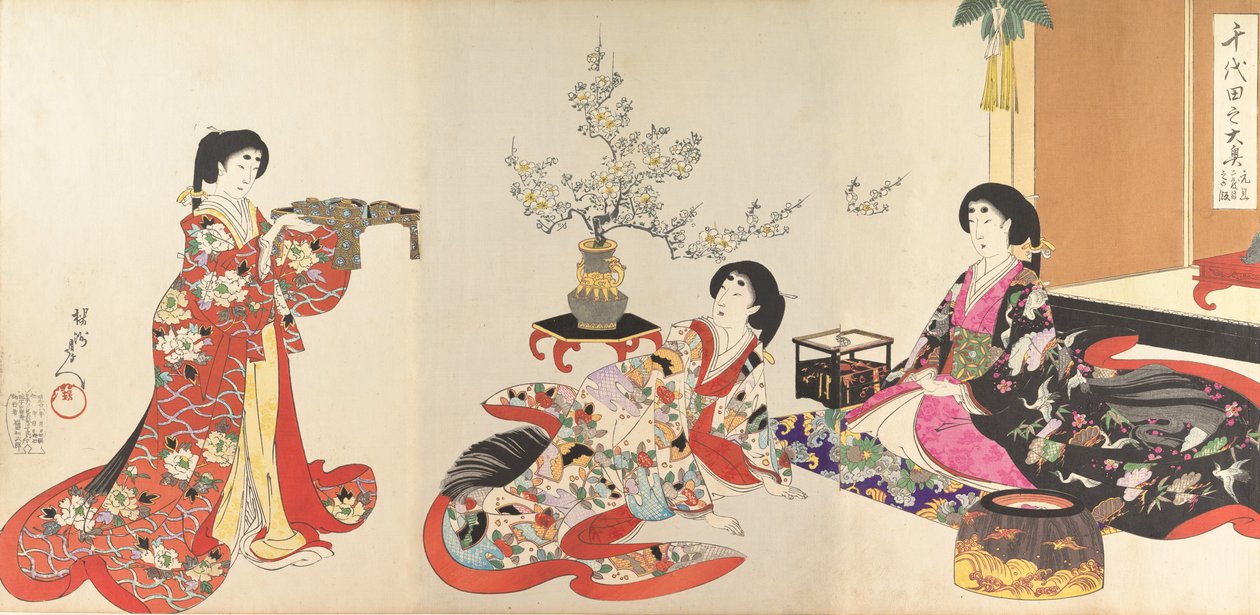 Chiyoda Castle Album of Women by Chikanobu Yoshu
