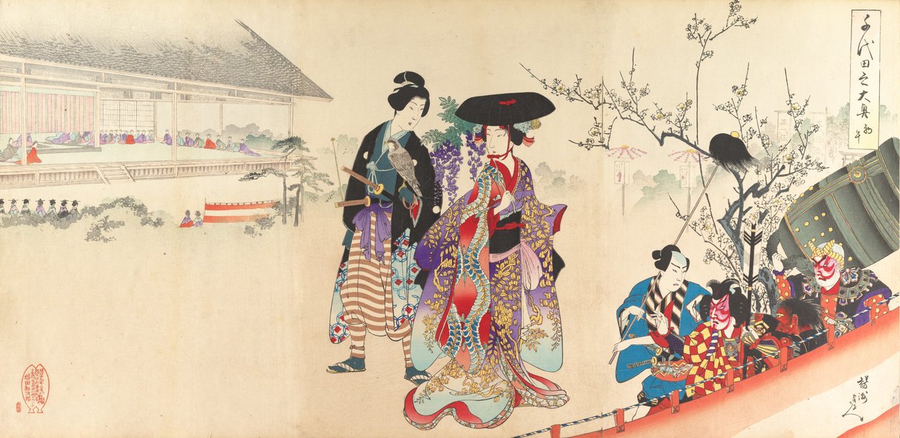 Chiyoda Castle Album of Women by Chikanobu Yoshu