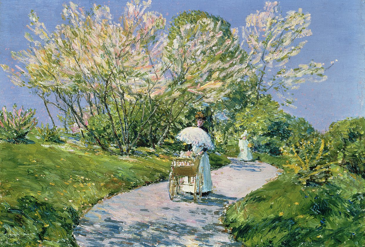 A Walk in the Park by Childe Frederick Hassam