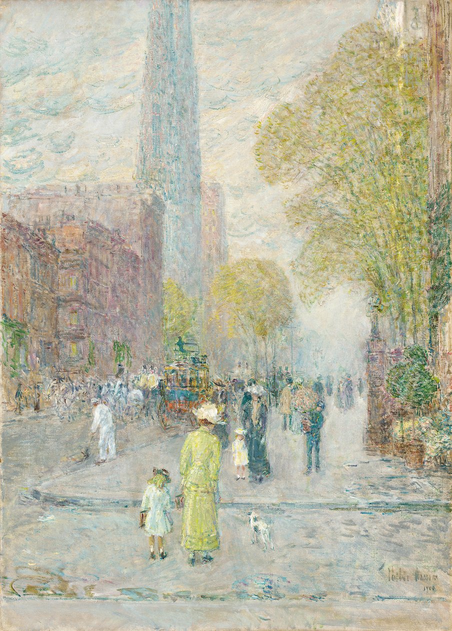 Cathedral Spires, Spring Morning by Childe Frederick Hassam