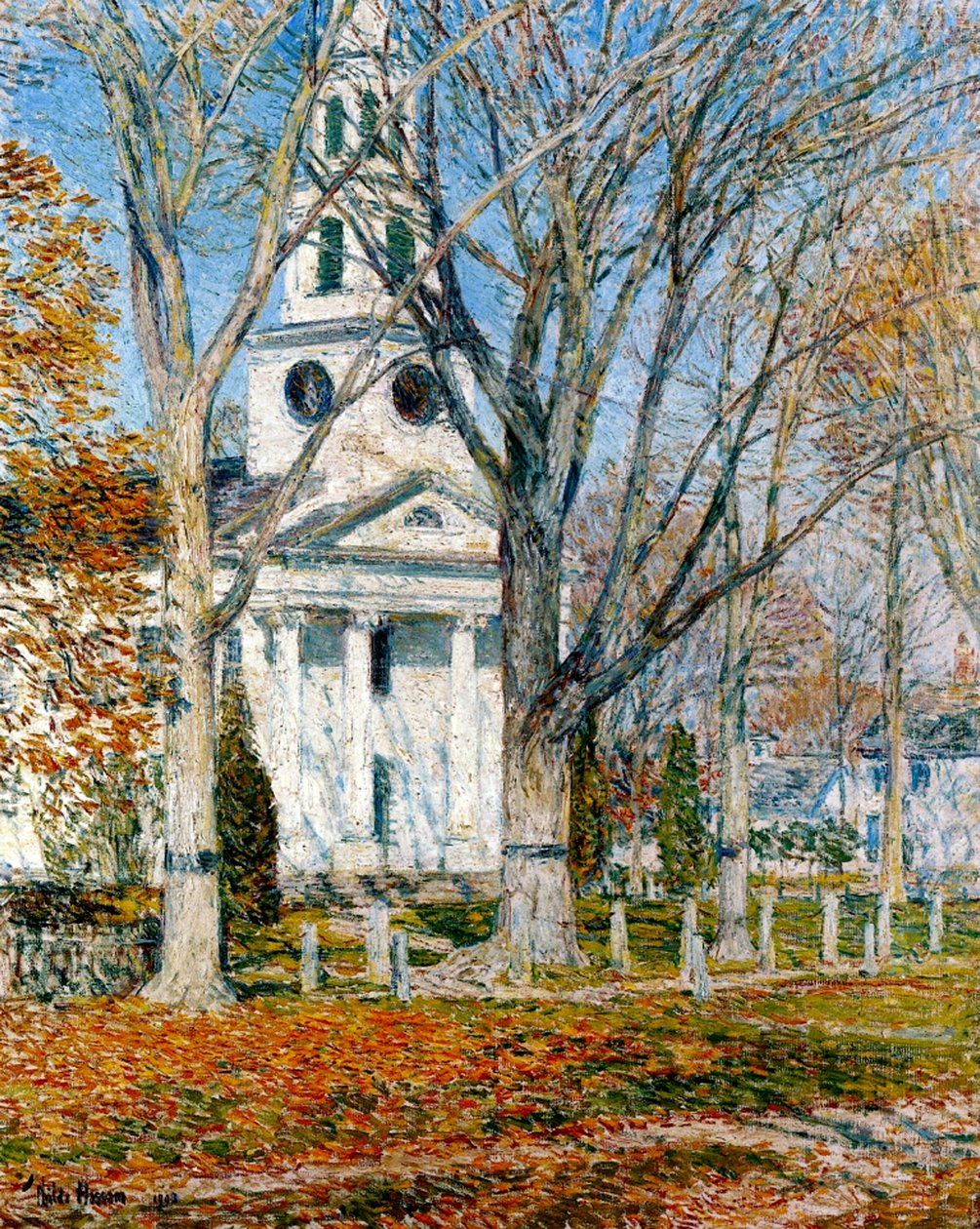 Church at Old Lyme by Childe Frederick Hassam