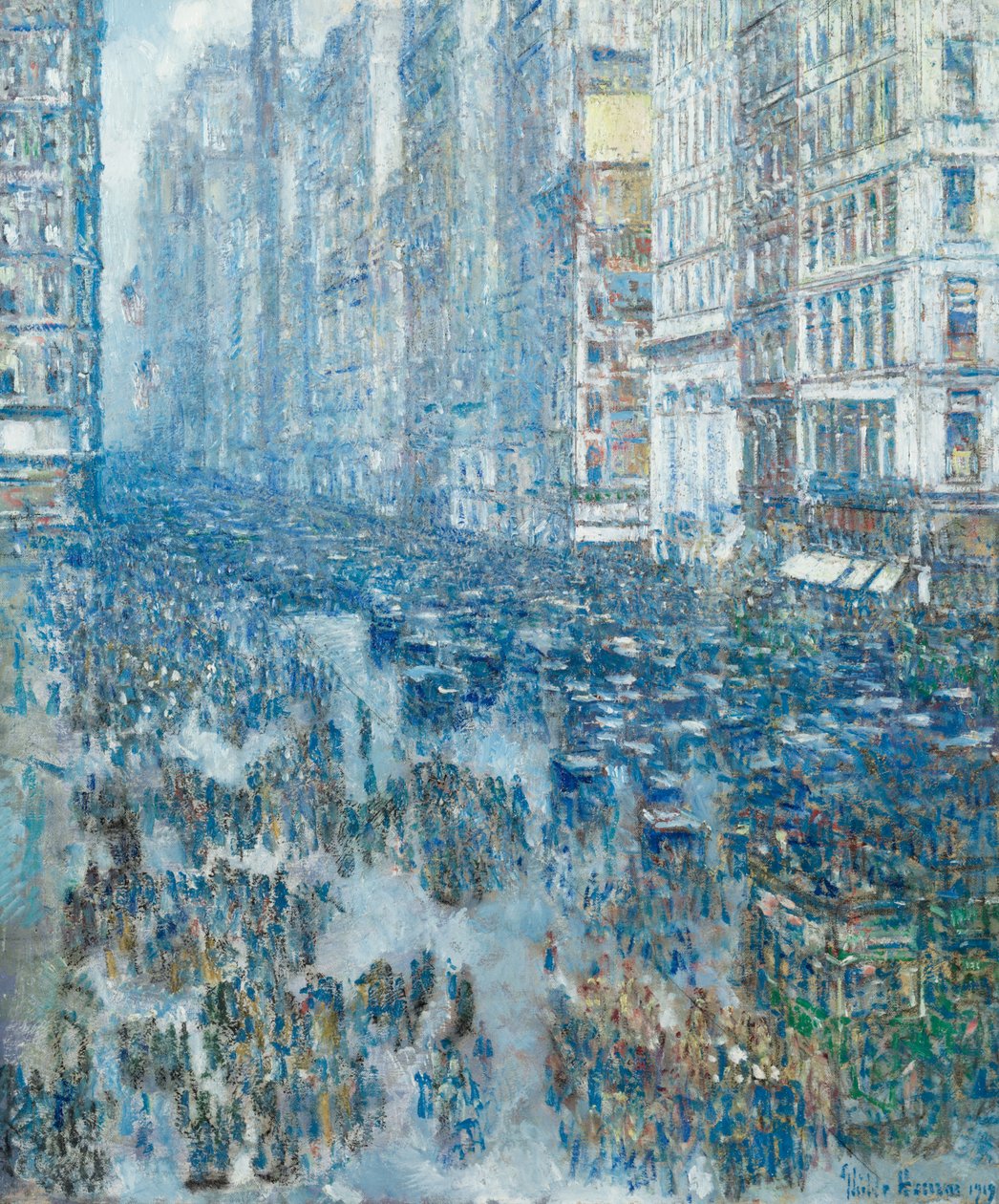 Fifth Avenue by Childe Frederick Hassam