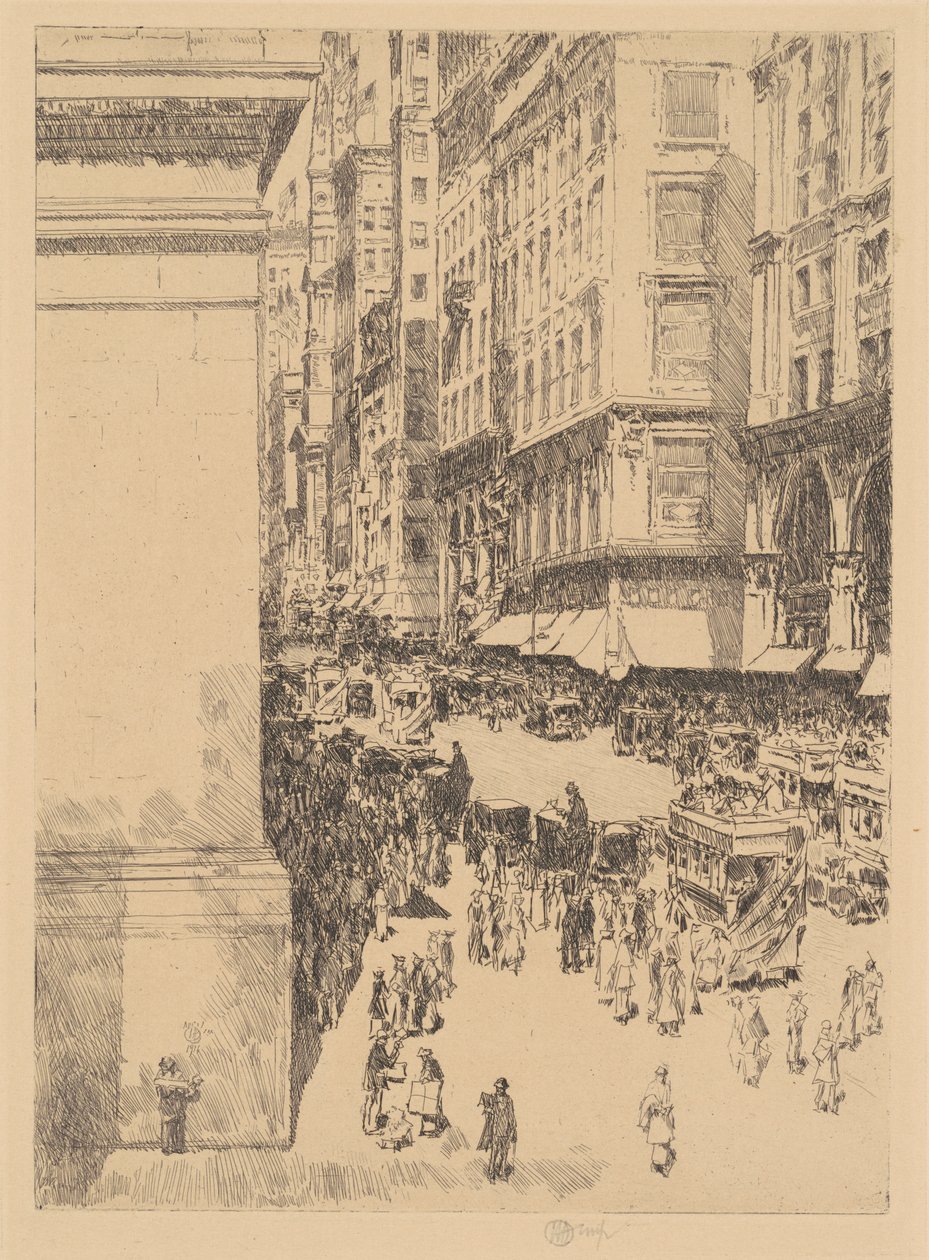 Fifth Avenue, Noon by Childe Frederick Hassam