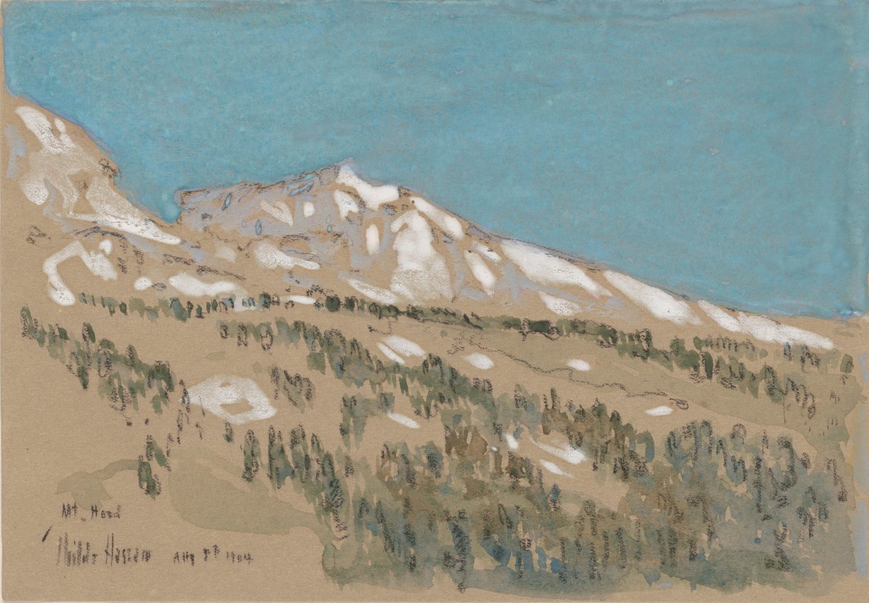Mt. Hood by Childe Frederick Hassam