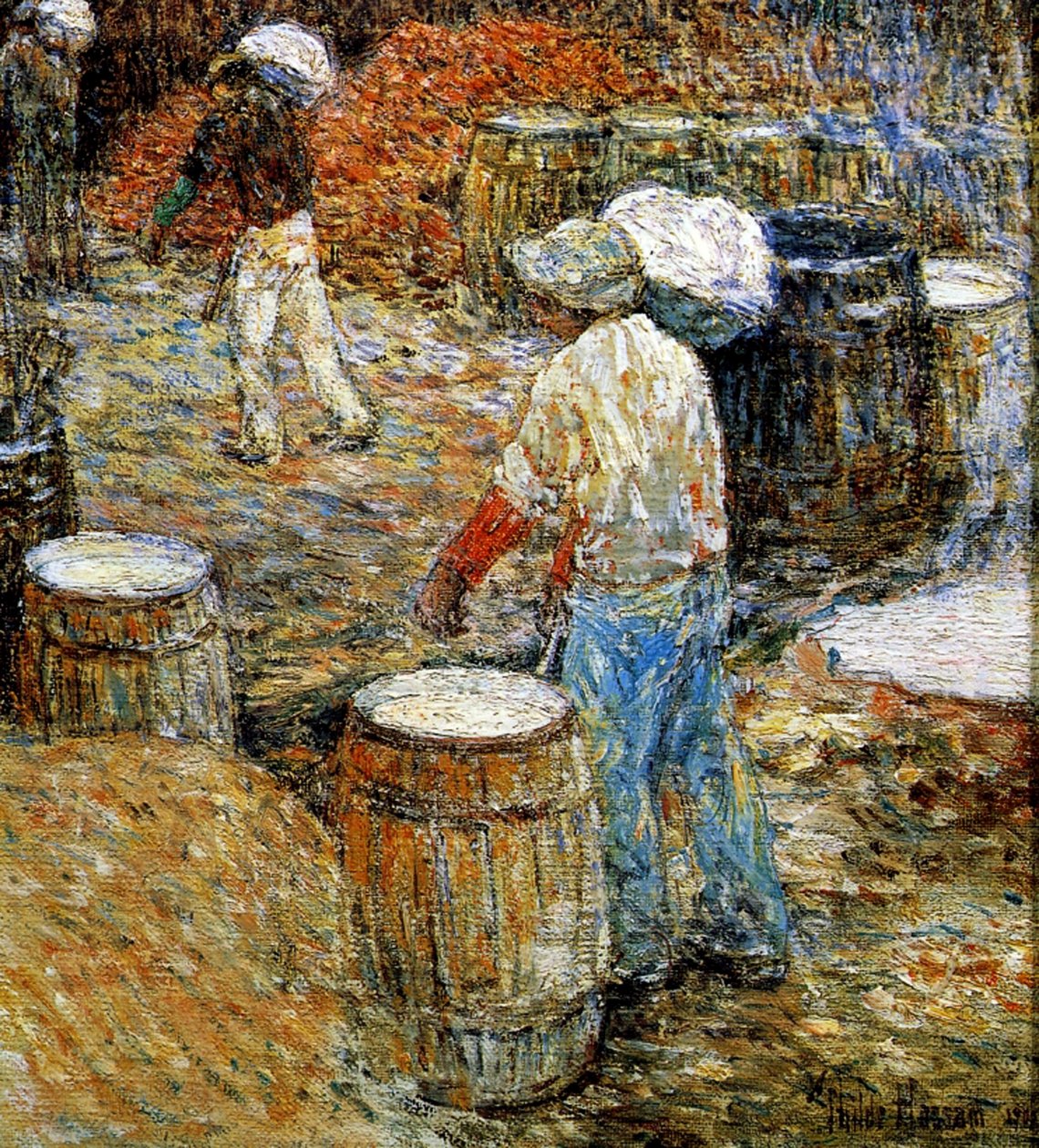 New York, Hod Carriers by Childe Frederick Hassam