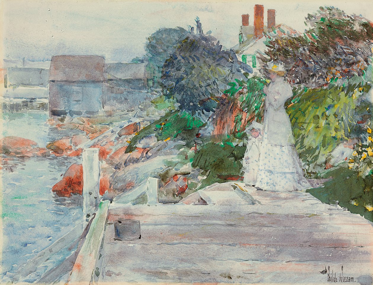 Ocean Front, Gloucester, Massachusetts by Childe Frederick Hassam