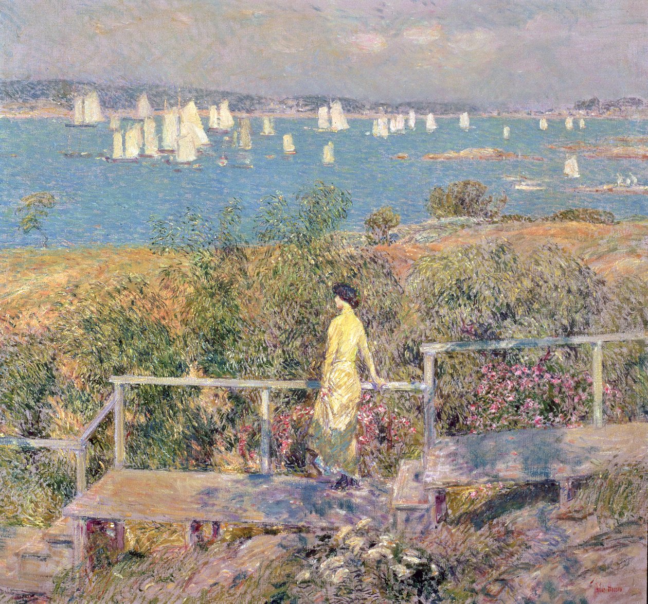 Yachts, Gloucester by Childe Frederick Hassam