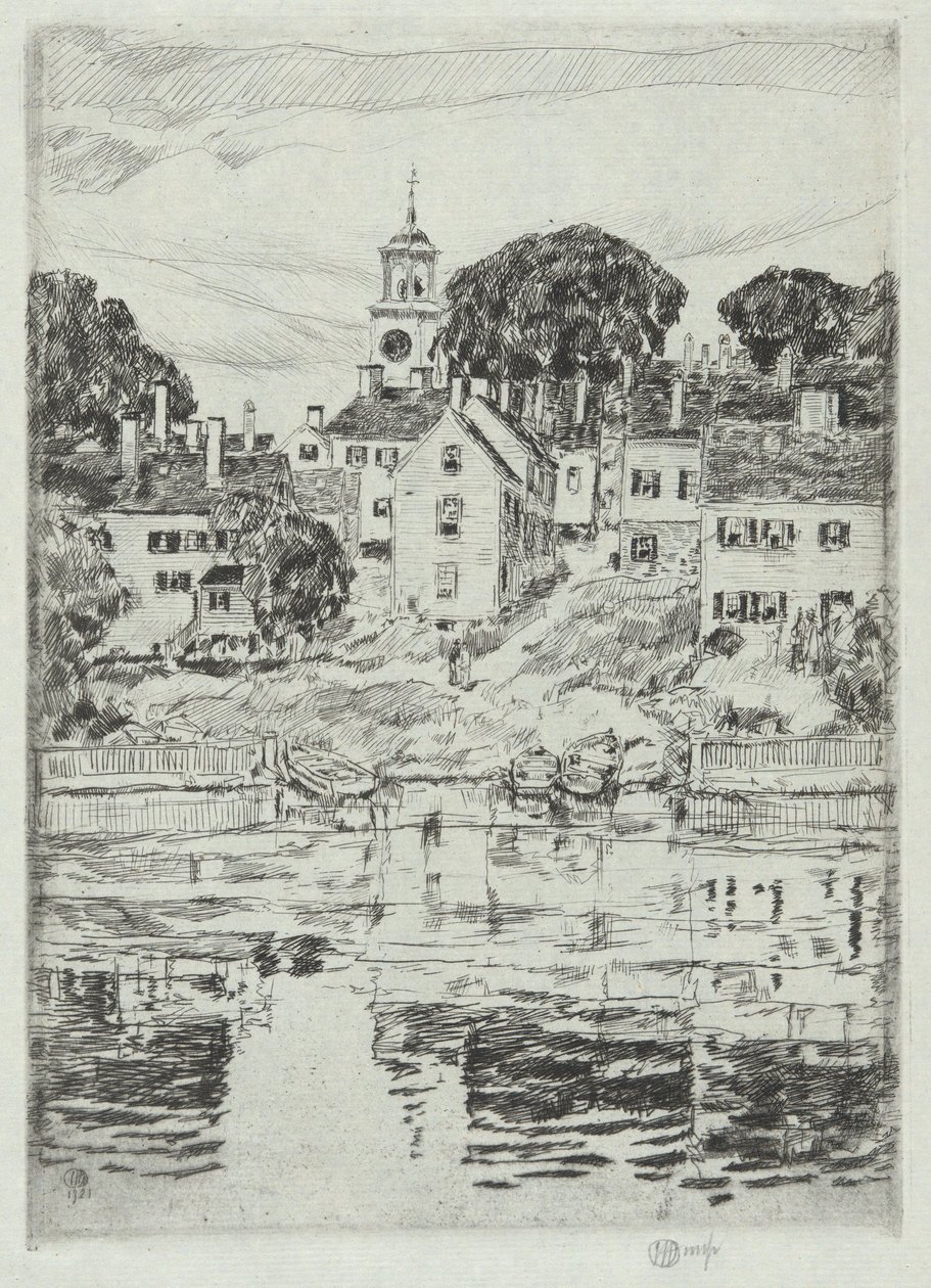 Church Tower, Portsmouth, 1921 by Childe Hassam