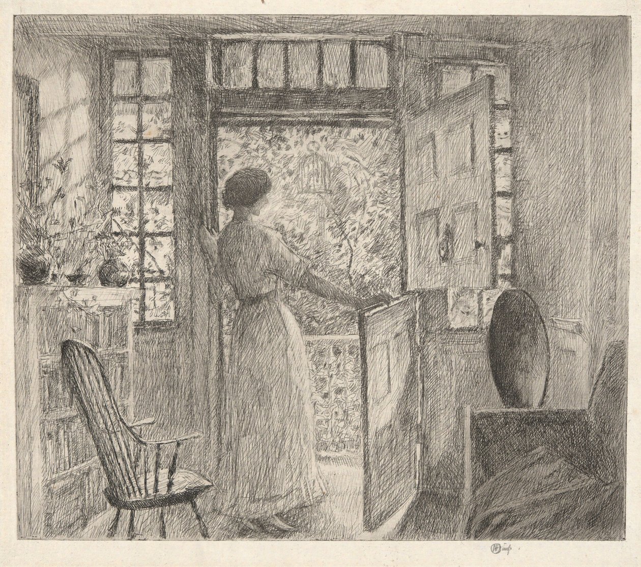 Dutch Door by Childe Hassam