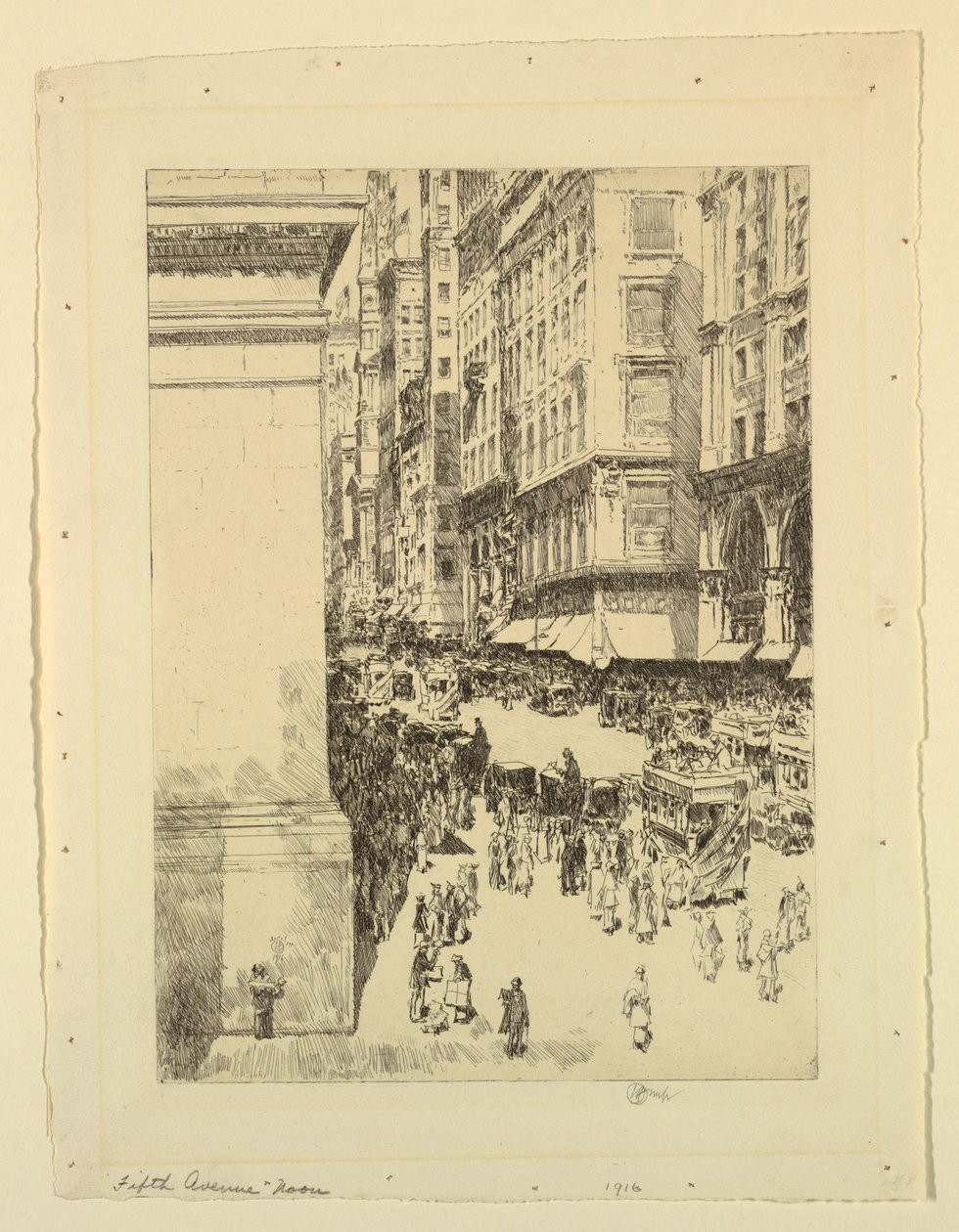 Fifth Avenue, Noon by Childe Hassam