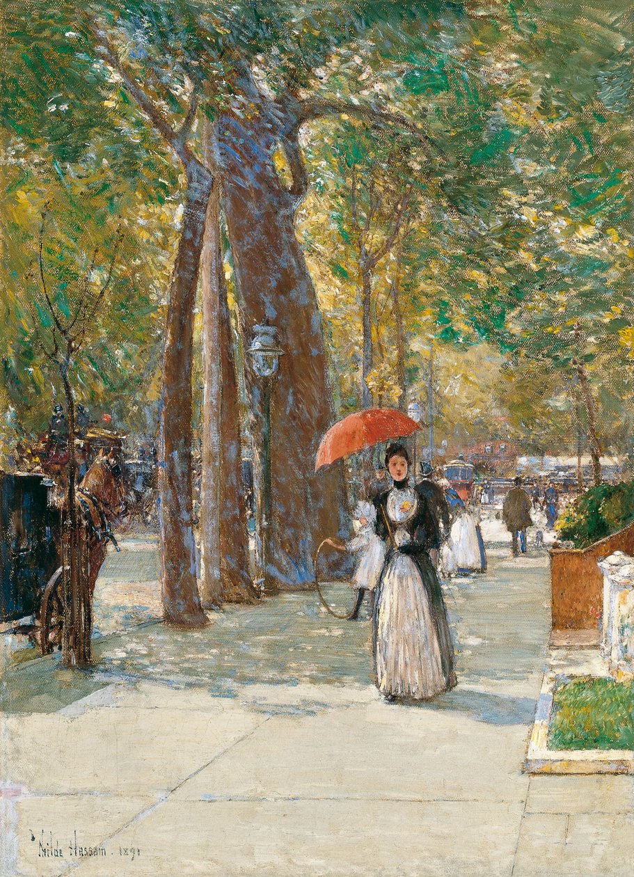 Fifth Avenue at Washington Square, New York, 1891 by Childe Hassam