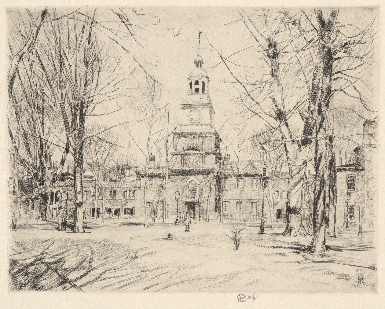 Independence Hall, Philadelphia, 1926 by Childe Hassam