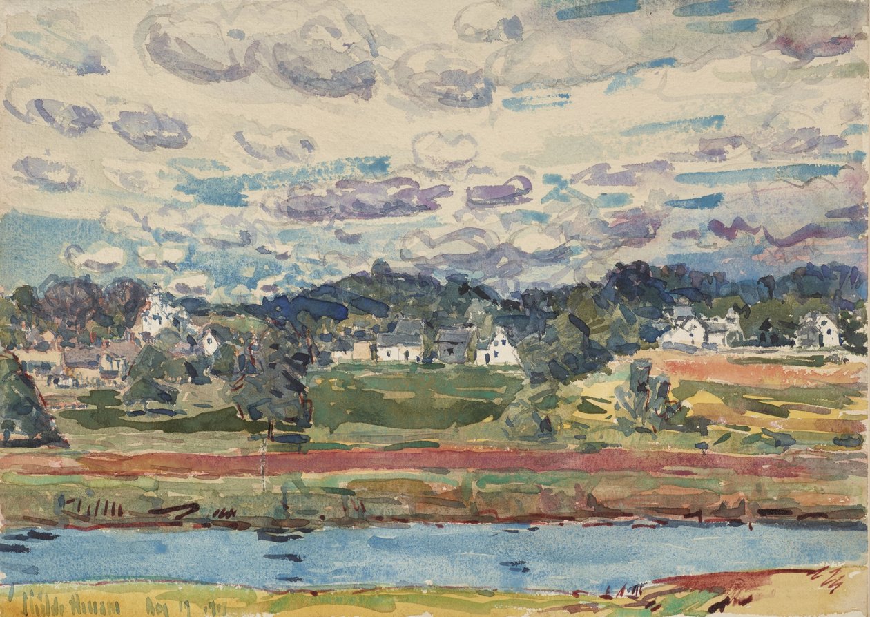 Newfields, New Hampshire by Childe Hassam