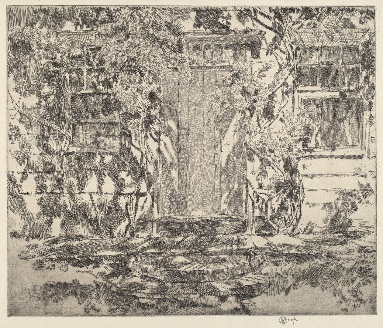 Old Doorway, Easthampton by Childe Hassam