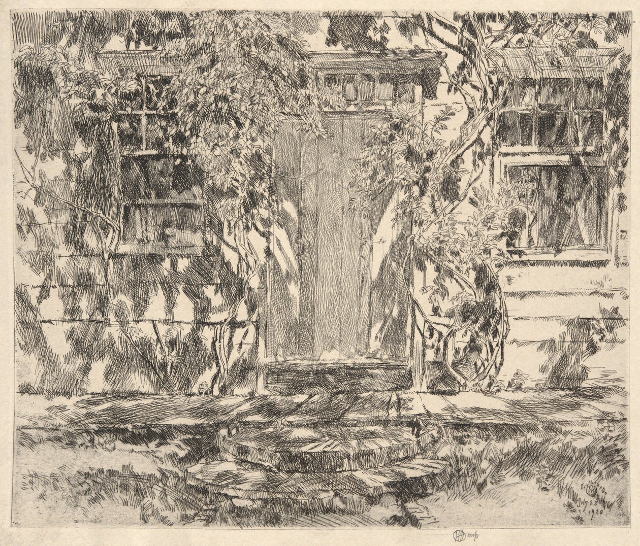 Old Doorway, Easthampton, 1920 by Childe Hassam