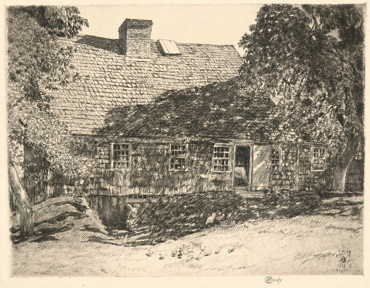 Old Mulford House, Easthampton, 1926 by Childe Hassam