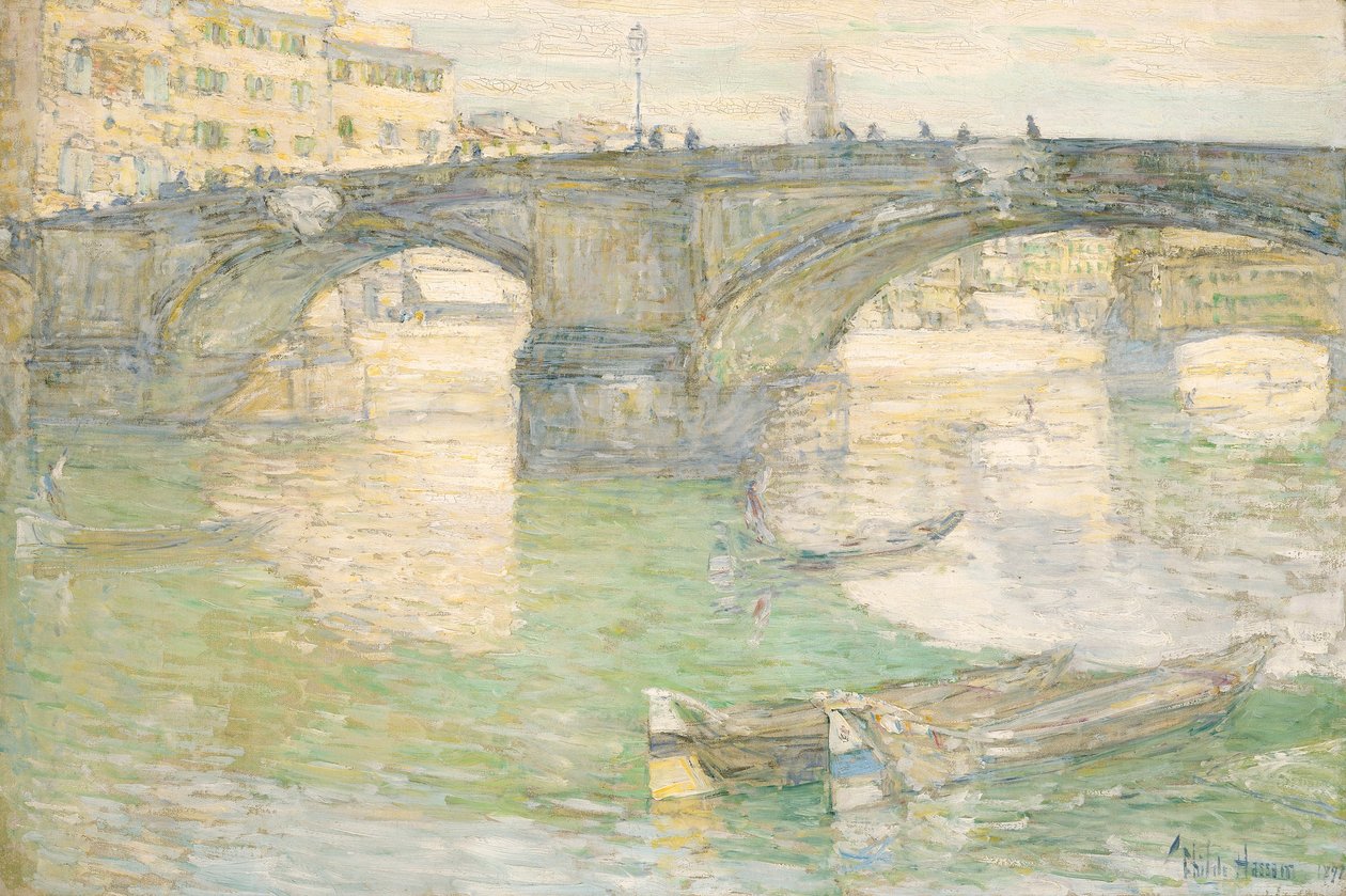 Ponte Santa Trinità by Childe Hassam