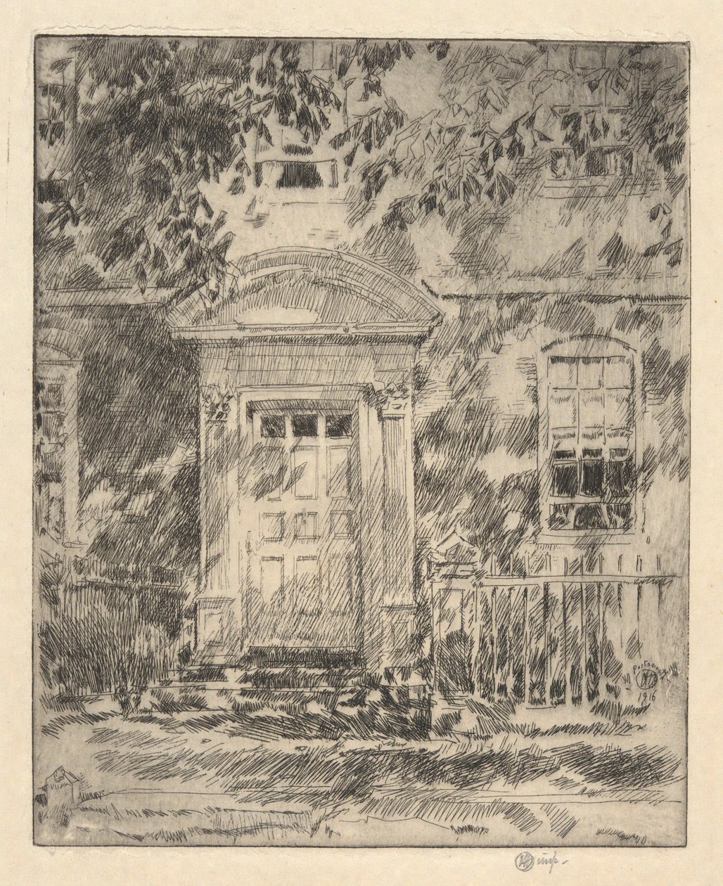 Portsmouth Doorway, 1916 by Childe Hassam