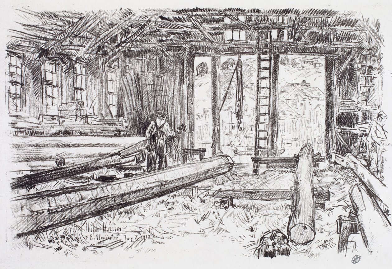 Spar Shop, Gloucester by Childe Hassam