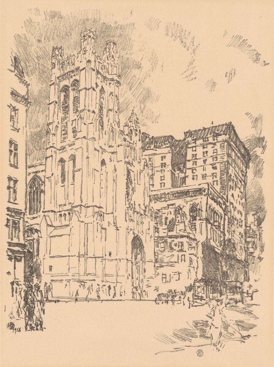 St. Thomas, New York by Childe Hassam