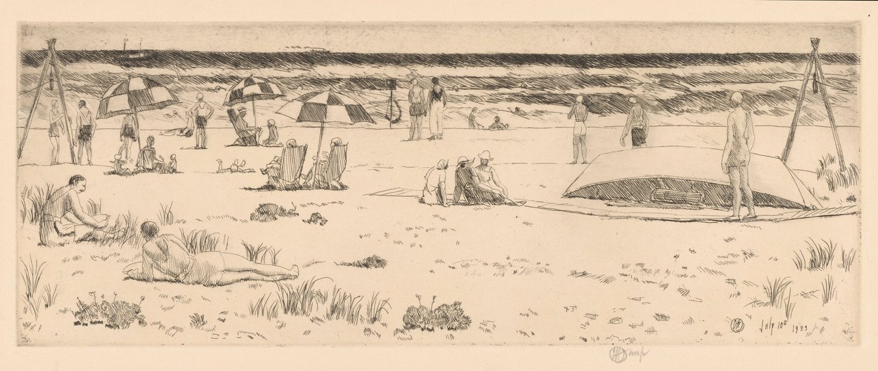 The Beach Club, Easthampton by Childe Hassam