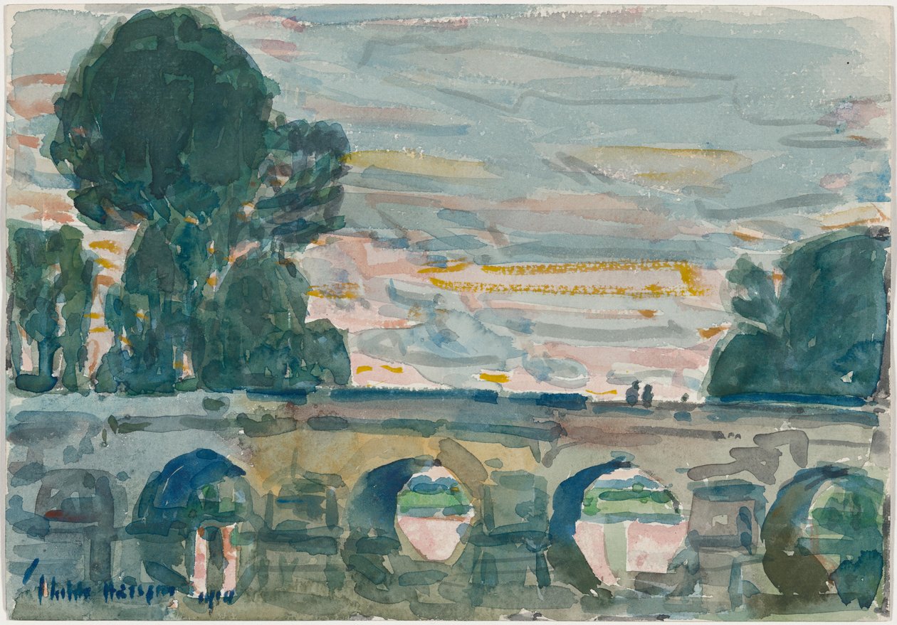 The Bridge at Grez by Childe Hassam