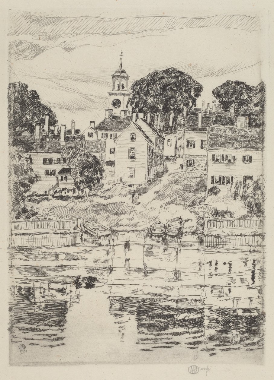 The Church Tower, Portsmouth by Childe Hassam