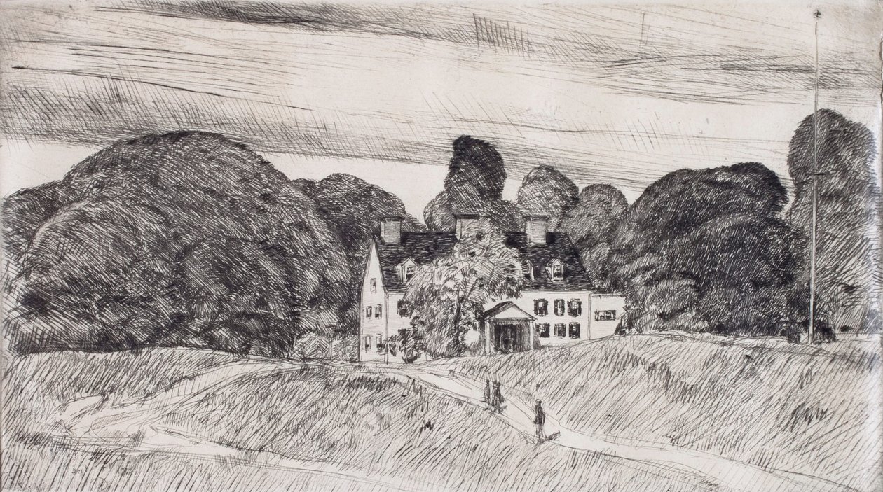 The Lion Gardiner Manor by Childe Hassam