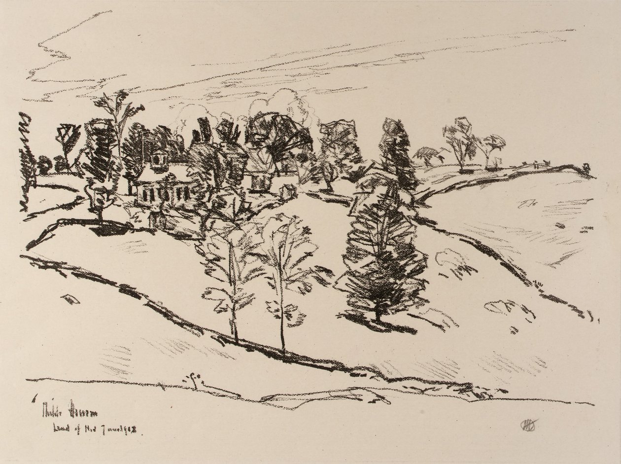 The Little School House, Land of Nod by Childe Hassam