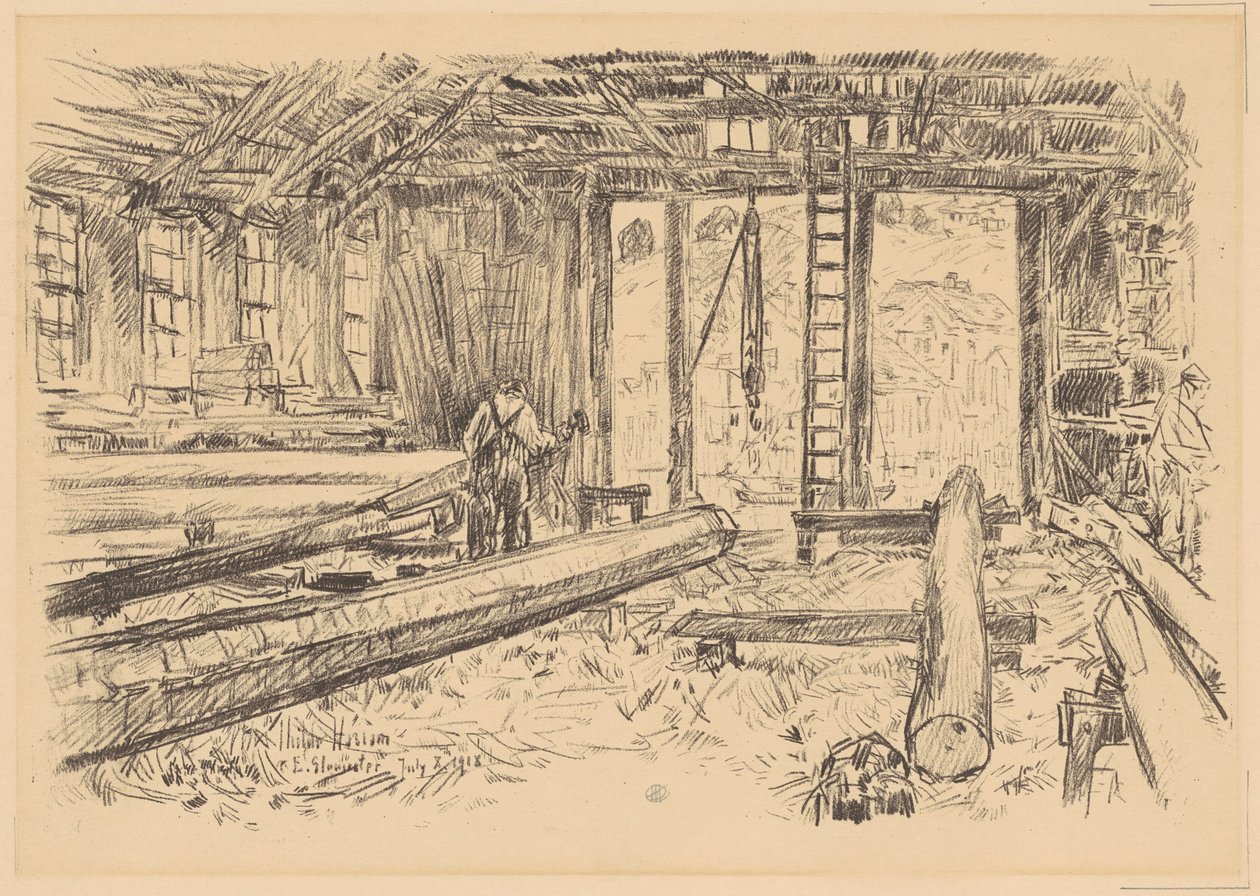 The Spar Shop, Gloucester by Childe Hassam