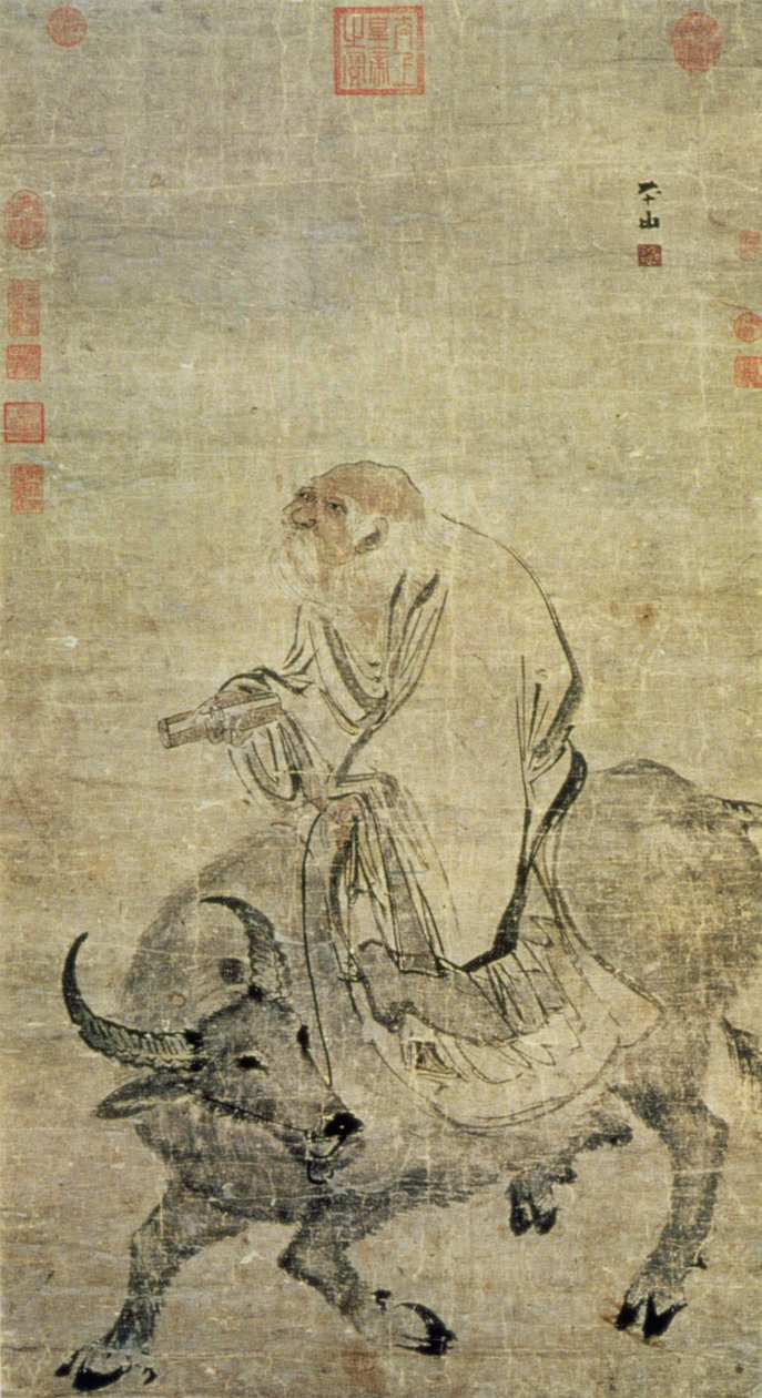 Lao-tzu Riding His Ox, Chinese, Ming Dynasty by Chinese School