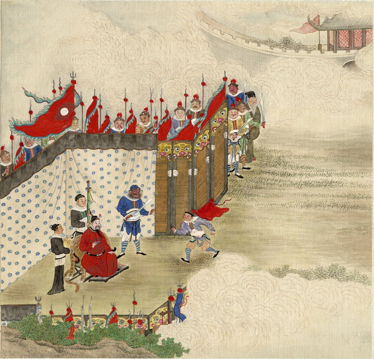 Chinese Prince Receiving Courier, ca 1820 by Chinese Master