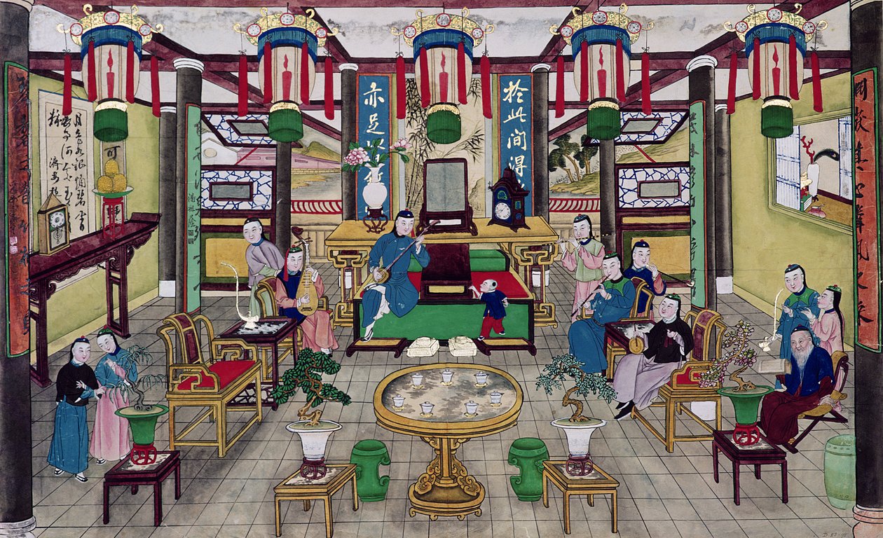 A Room in the House of Mr. Kong, a Peking Merchant by Chinese School