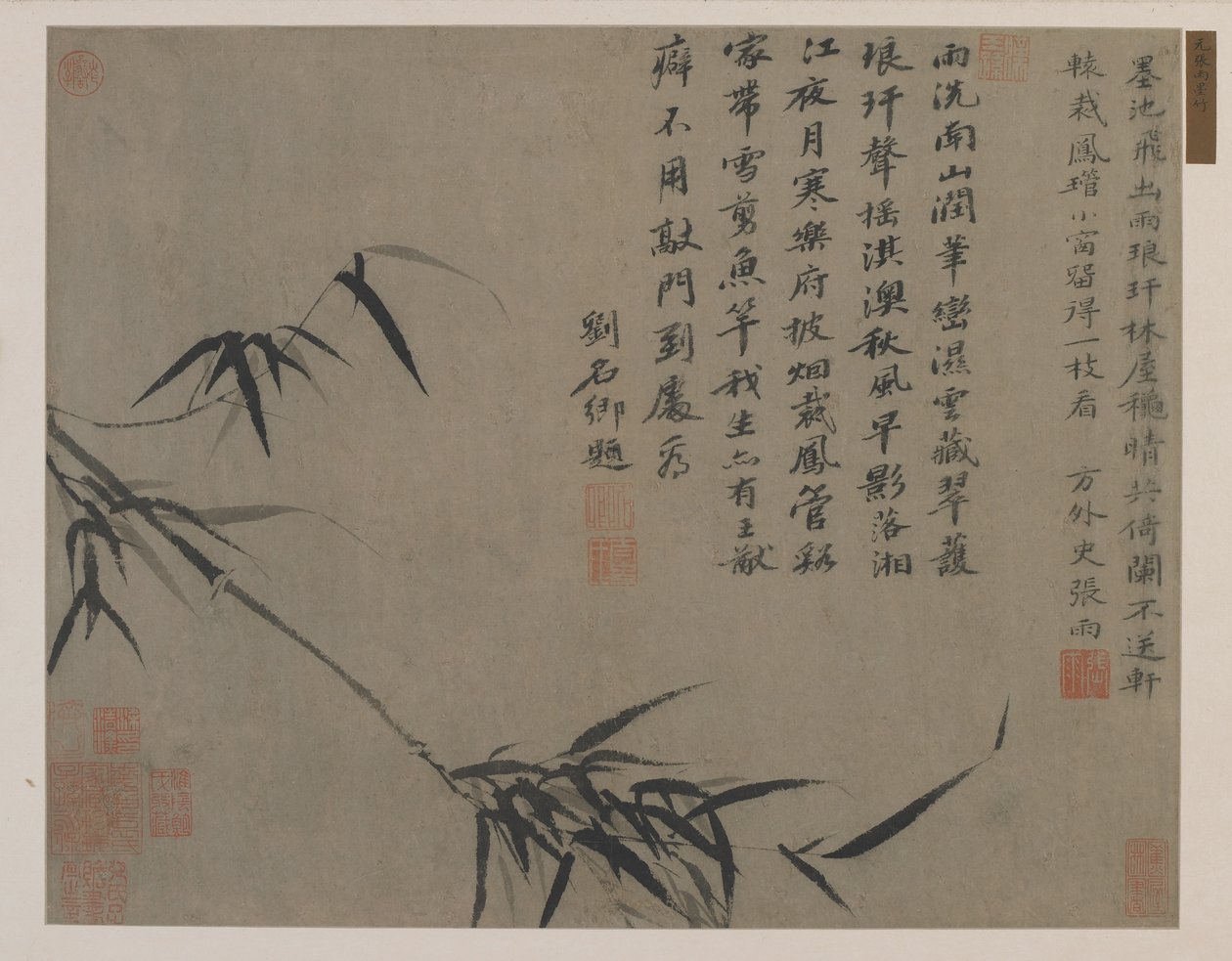 A Spray of Bamboo, Possibly Qing Dynasty by Chinese School