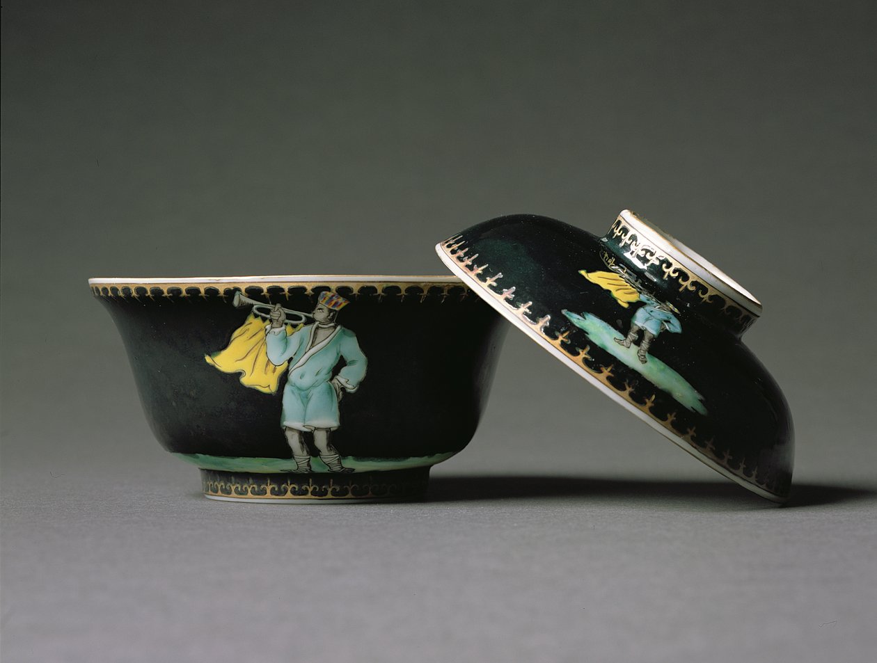 A sugarbowl and cover, Qianlong Period (1736-95) c.1740 by Chinese School