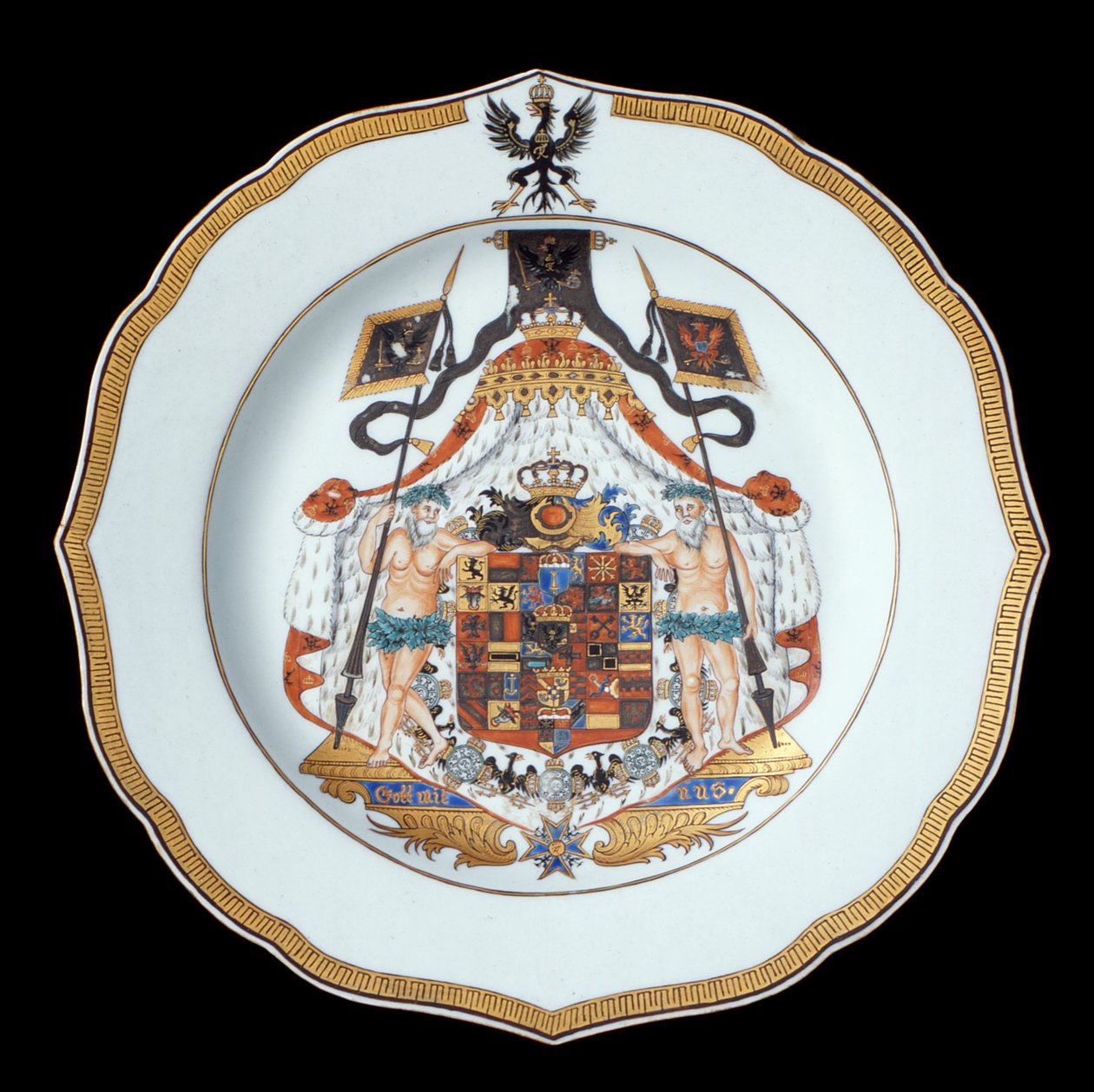 An Armorial Dinner Plate, Qianlong Period (1736-95) c.1755 by Chinese School