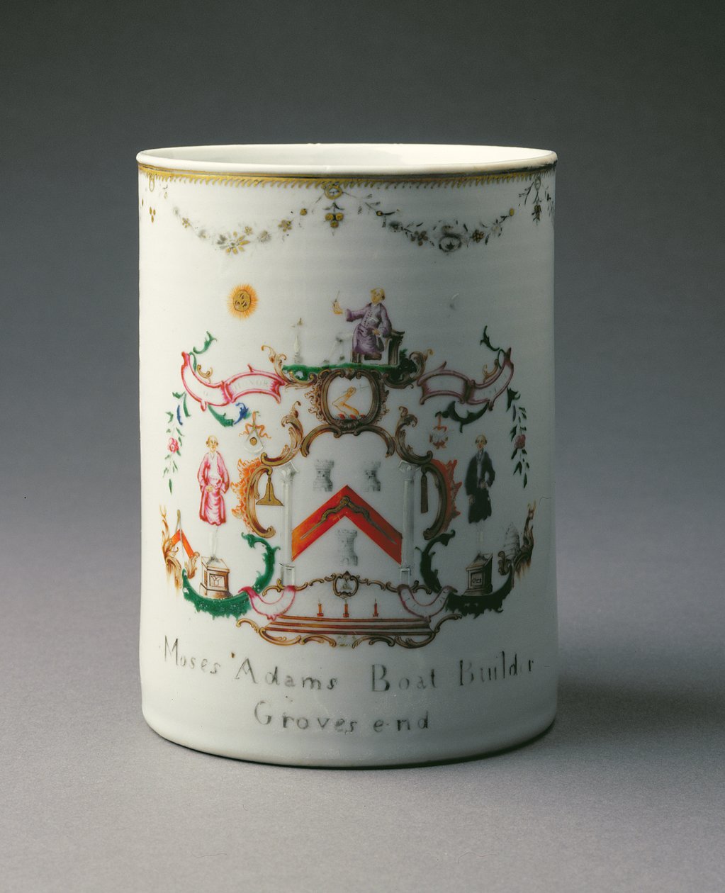 An Armorial Mug, Qianlong Period (1736-95) c.1775 by Chinese School